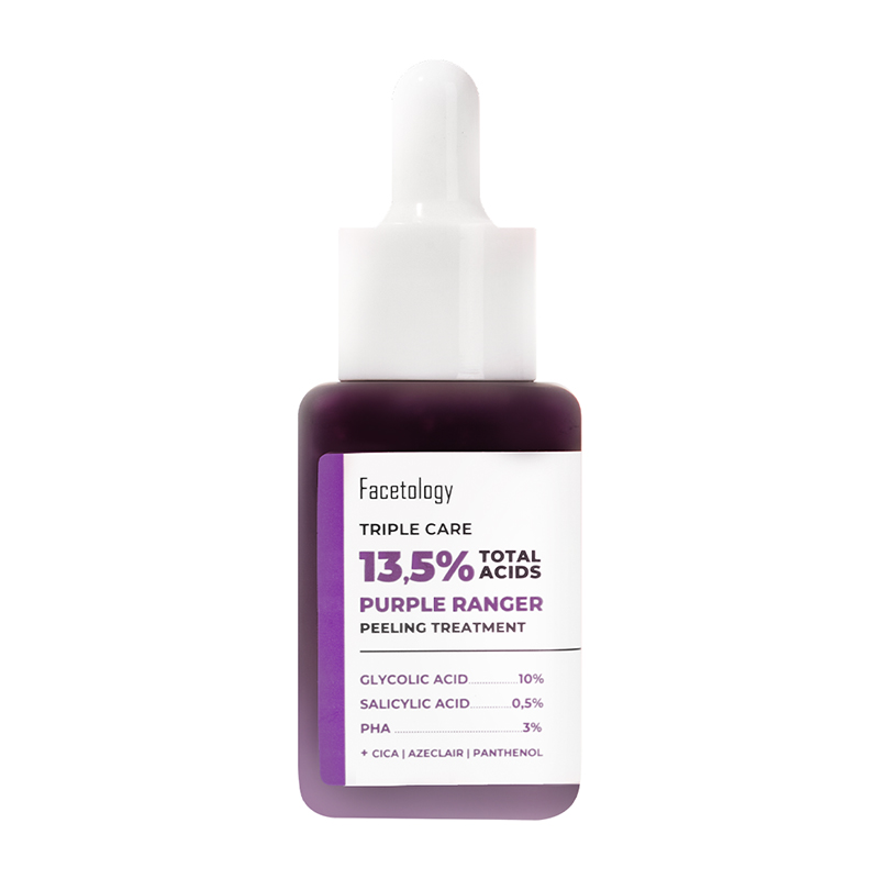 Facetology Triple Care 13.5% Total Acids Purple Ranger Peeling Treatment 33ml | Gogobli