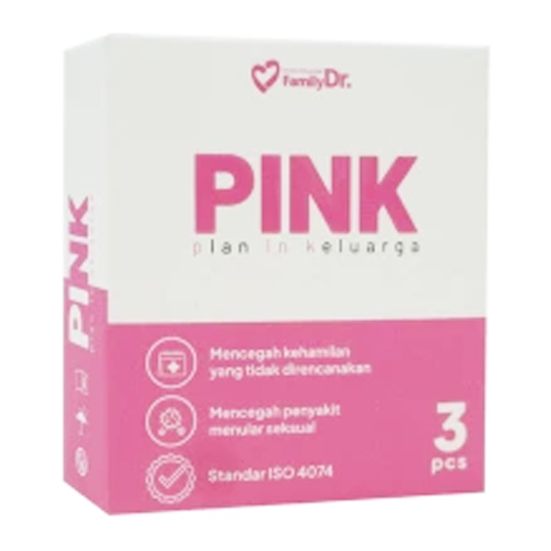 FamilyDr Pink Condom 3s | Gogobli