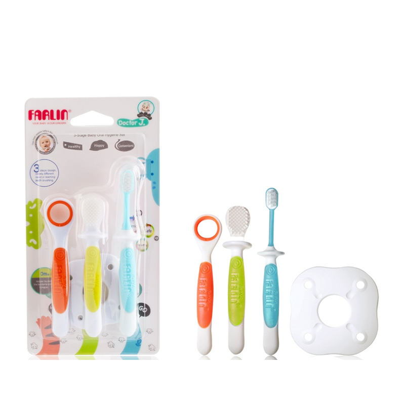 Farlin 3 Stage Baby Oral Hygiene Set | Gogobli