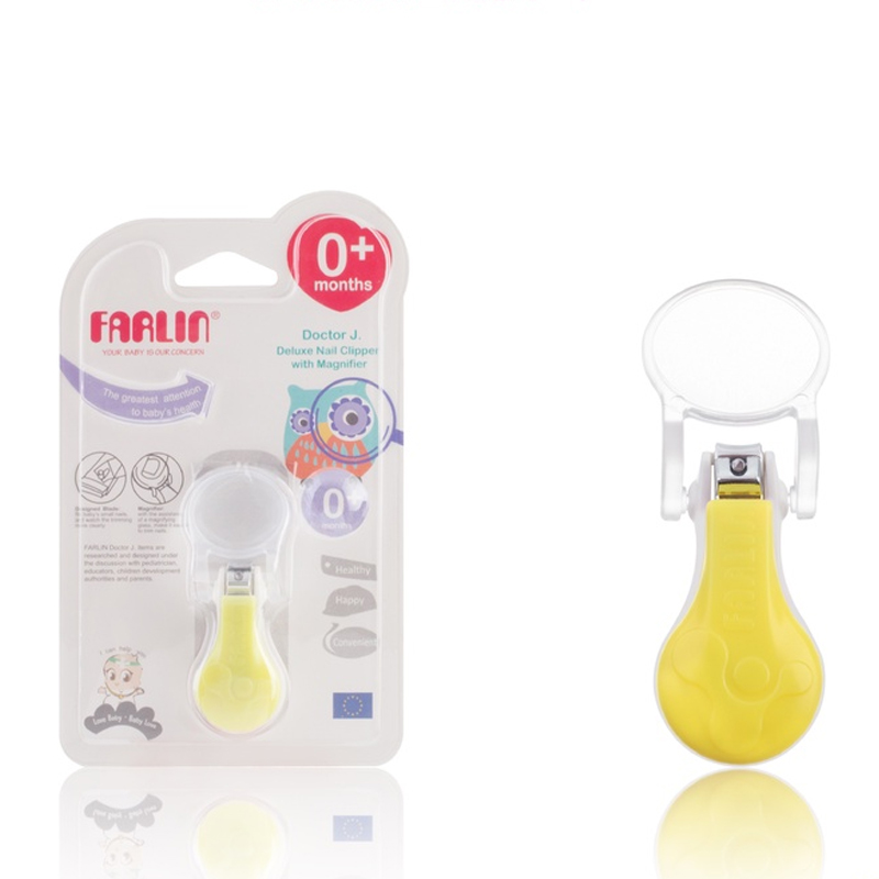 Farlin Deluxe Nail Clipper With Magnifier | Gogobli