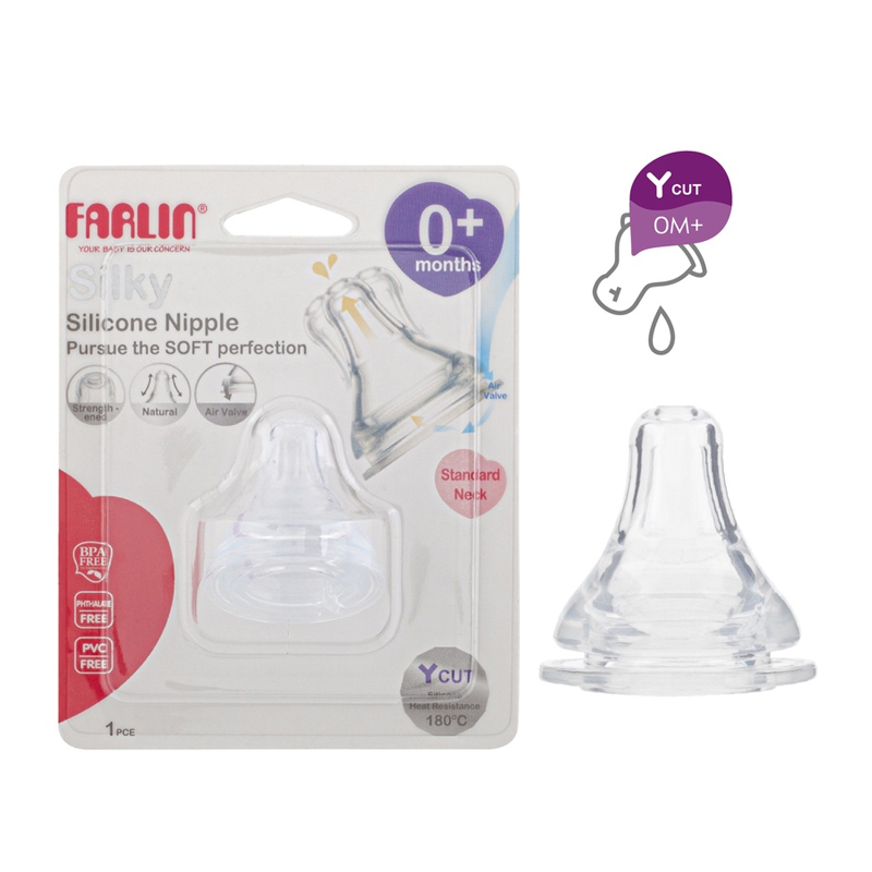 Farlin Silky Nipple Standard Neck Y 1pc | Gogobli