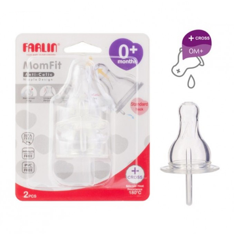 Farlin MomFit Nipple Standard Neck + 2pcs | Gogobli