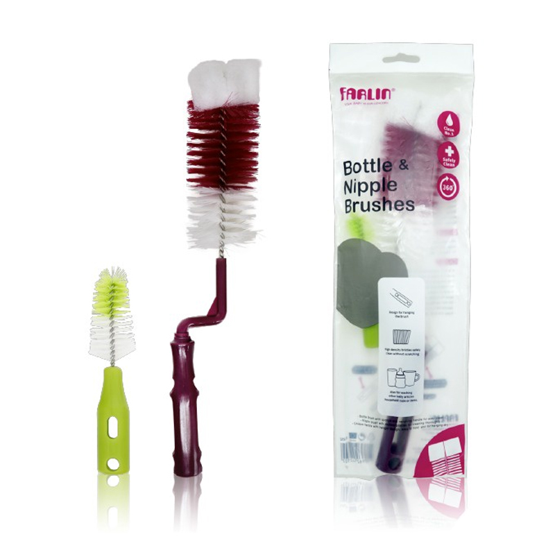 Farlin MomFit Bottle & Nipple Brushes | Gogobli