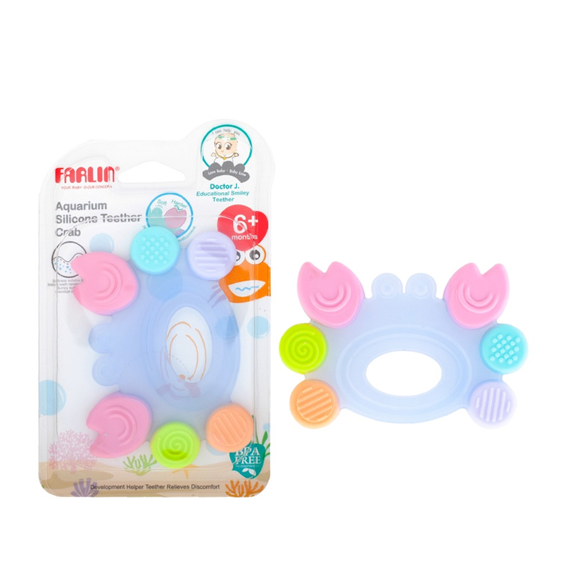 Farlin Aquarium Silicone Teether Crab  | Gogobli