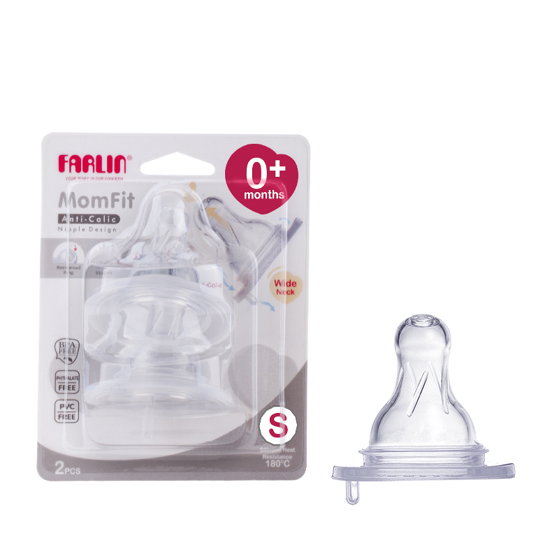 Farlin MomFit Nipple Wide Neck S 2pcs | Gogobli