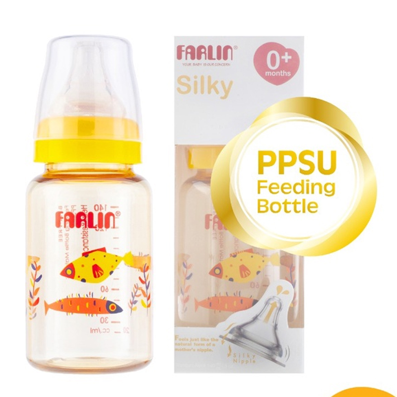 Farlin Silky PPSU Little Artist Standard Neck Feeding Bottle 140ml | Gogobli