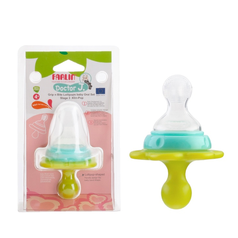 Farlin Grip N Bite Lollipop Baby Oral Klin Pop | Gogobli
