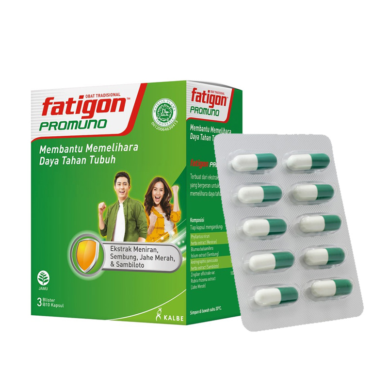 Fatigon Promuno Box (3 Blister @10 Kapsul) | Gogobli