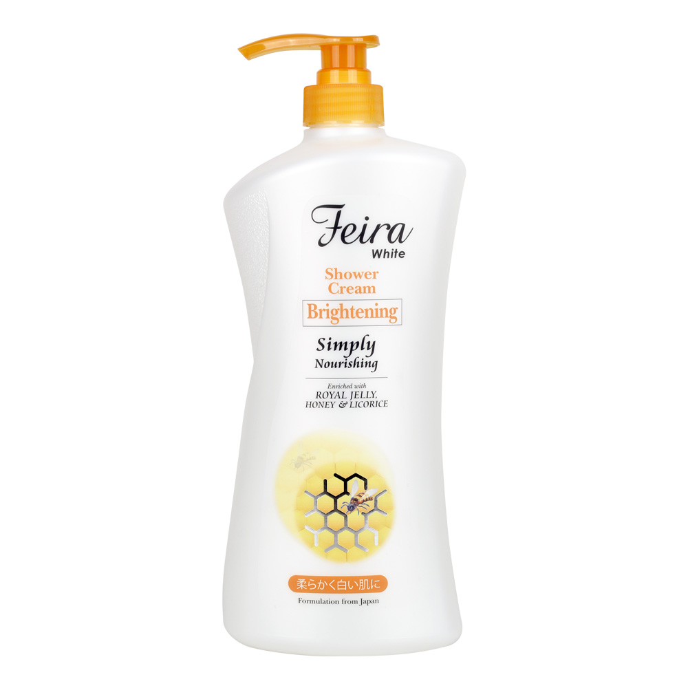 Feira Goats Milk Shower Cream Bottle Honey 1000ml | Gogobli