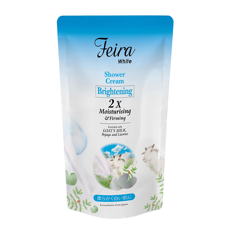 Feira Goats Milk Shower Cream Refill Pouch Goats Milk 850ml | Gogobli