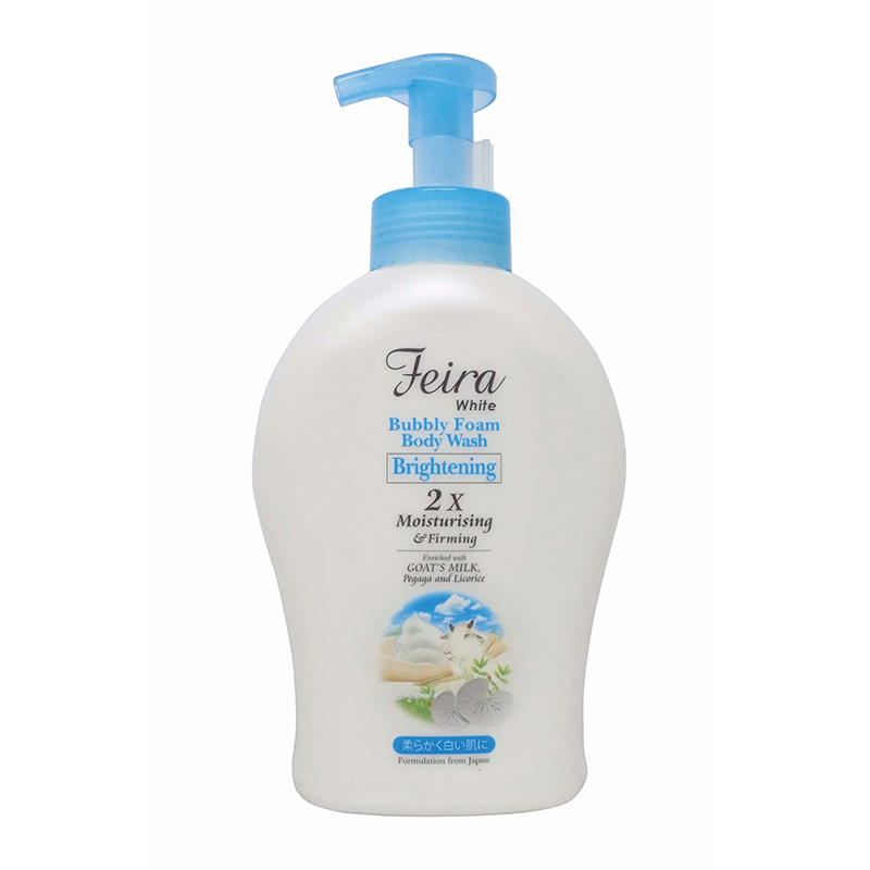 Feira Bubbly Foam Body Wash Brightening Goats Milk 800ml | Gogobli