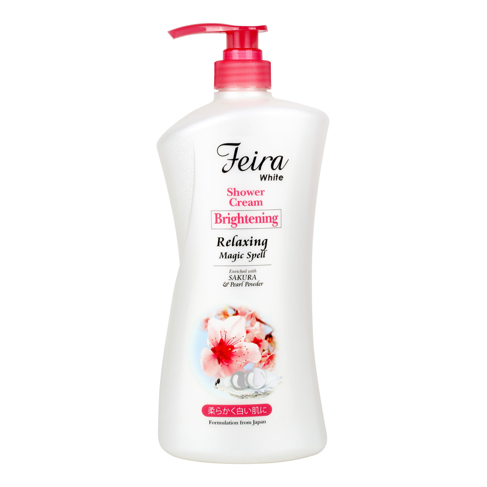 Feira Goats Milk Shower Cream Bottle Sakura 1000ml | Gogobli