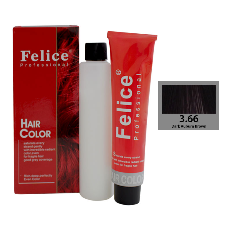  Felice  Professional Hair Colour Dark  Auburn Brown  Gogobli