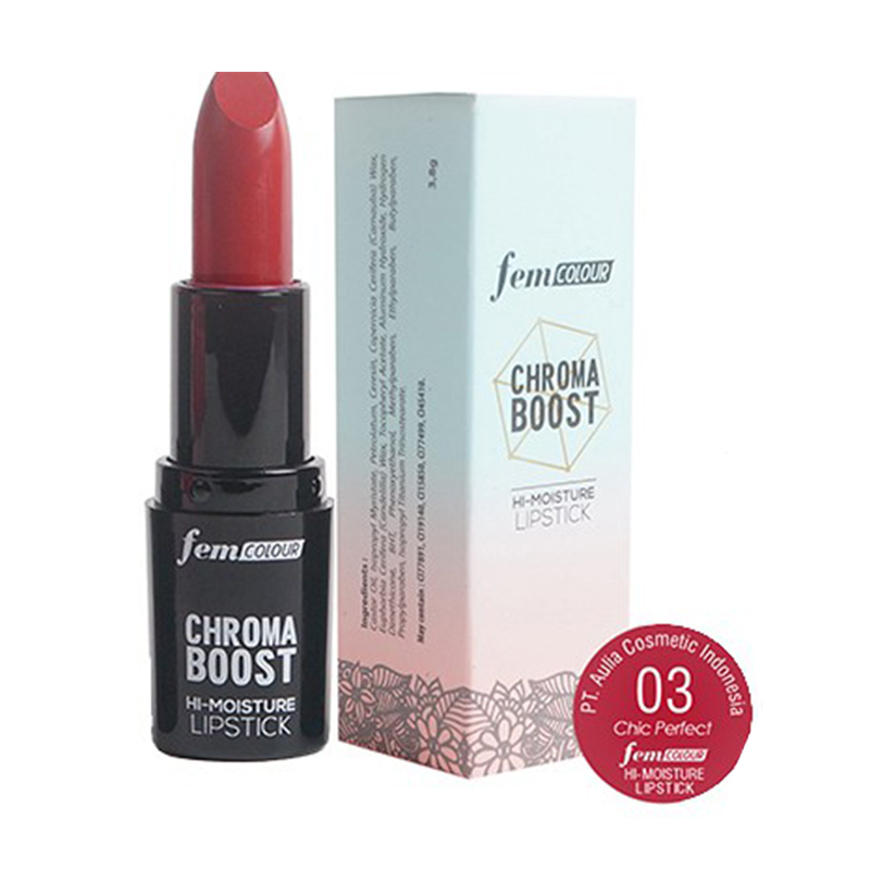 Fem Colour Chroma Boost Hi-Moisture Lipstick 03 Chic Perfect 3.8gr | Gogobli