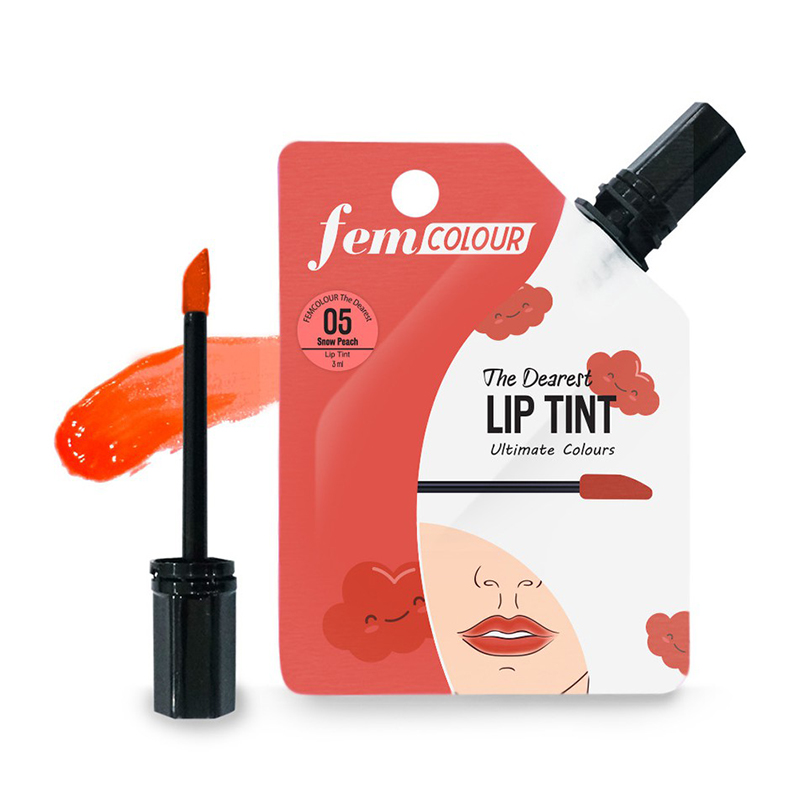 Fem Colour The Dearest Lip Tint 05 Snow Peach 3ml | Gogobli