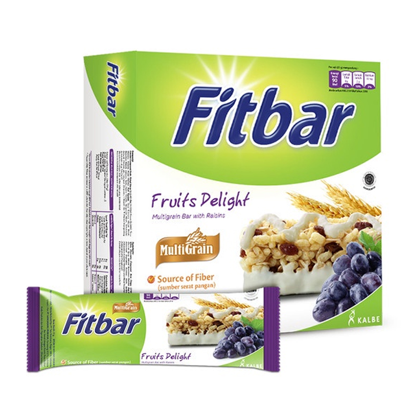 Fitbar Multigrain Fruits Delight 22gr (5s @22gr) | Gogobli
