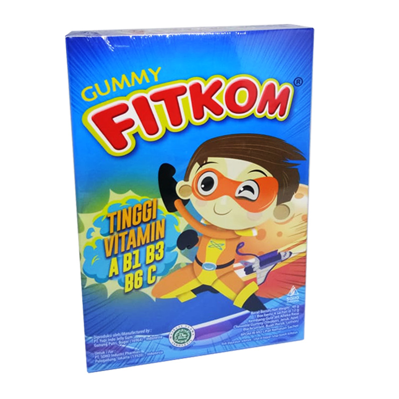 Fitkom Gummy Multivitamin Box (4 Sachet @12gr) (ED: Mei 24) | Gogobli