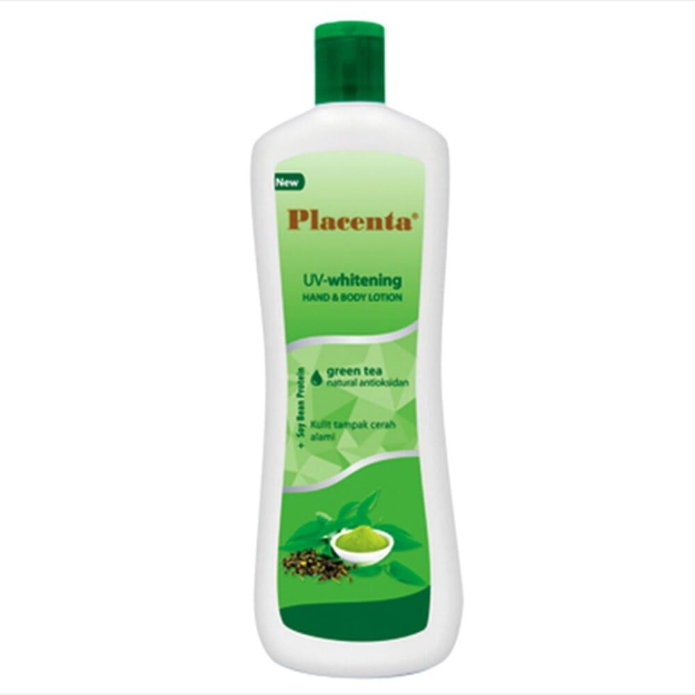 Placenta Hand And Body Lotion Reguler Green Tea 500ml (ED: Des 23) | Gogobli