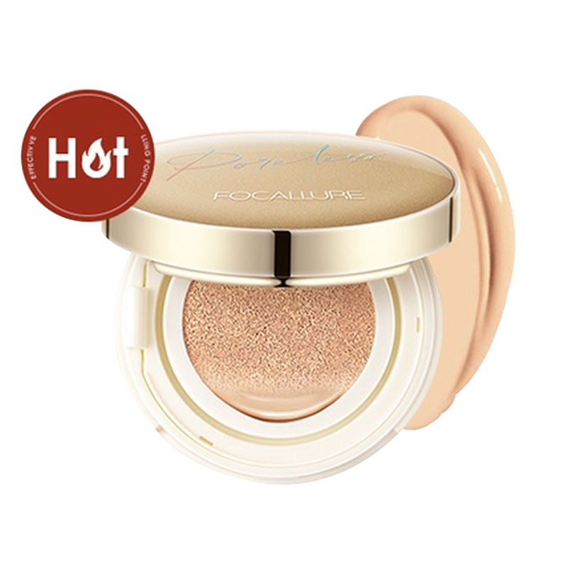 Focallure Poreless Matte Air Cushion Foundation FA198-102 Nude Beige 12gr | Gogobli