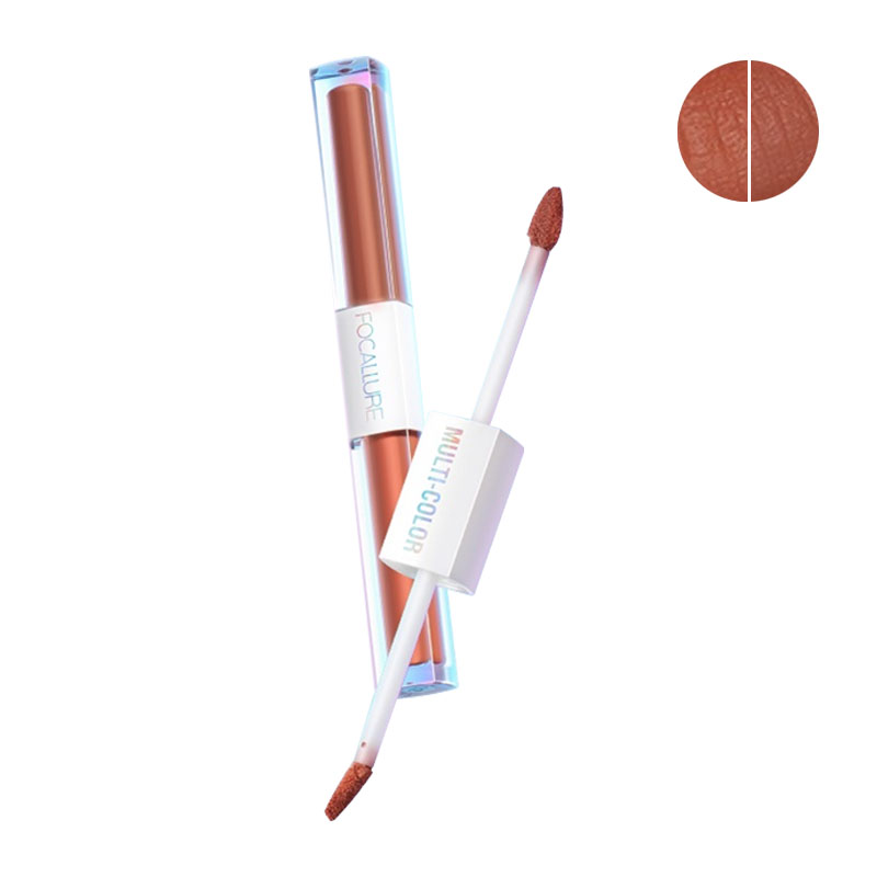 Focallure Multicolor 2-In-1 Lipstick And Lip Gloss FA327 W03 2.4gr | Gogobli