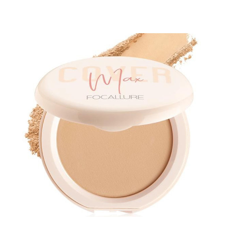 Focallure Two Way Cake Pressed Powder FA155 #02 Warm Beige | Gogobli