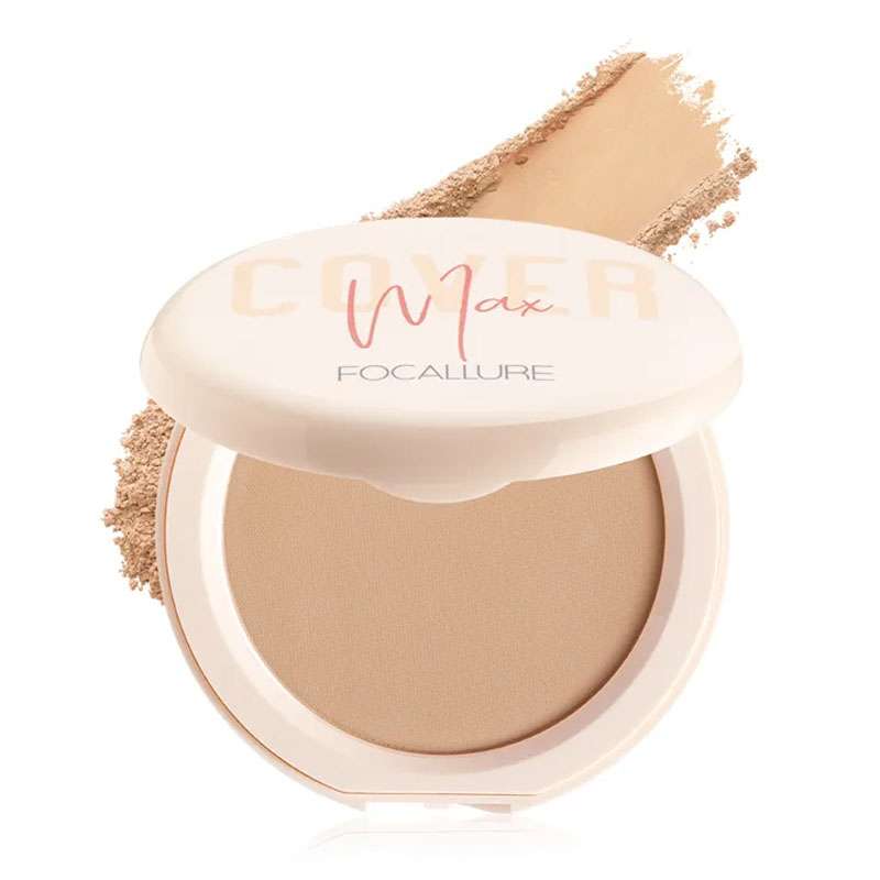 Focallure Two Way Cake Pressed Powder FA155 #03 Natural Beige | Gogobli