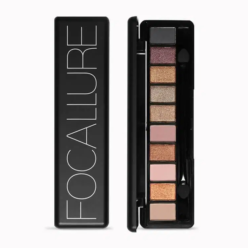 Focallure Full Featured Nude 10 Shade Eyeshadow Palette FA08-02 10gr | Gogobli