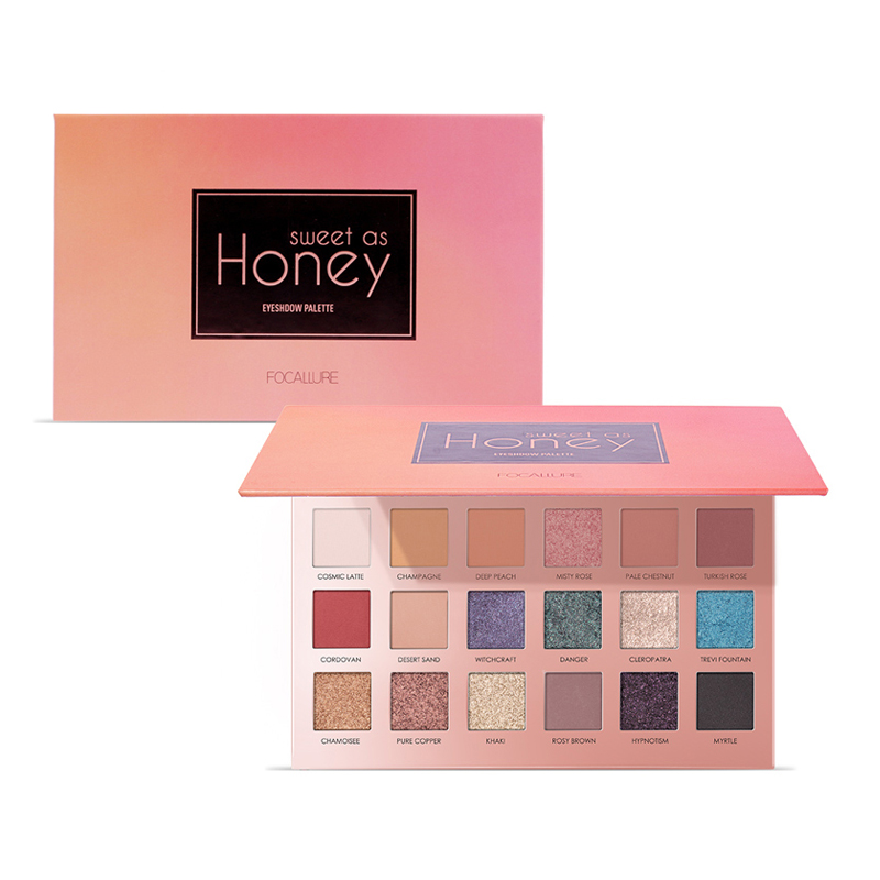 Jual Focallure Eyeshadow Palette 18 Shade Fa40 04 Sweet As Honey 23 4gr Gogobli