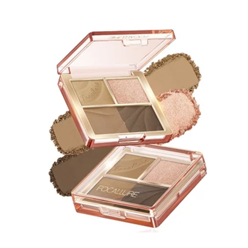 Focallure 4 Pan Eyeshadow Palette FA314-BR01 | Gogobli