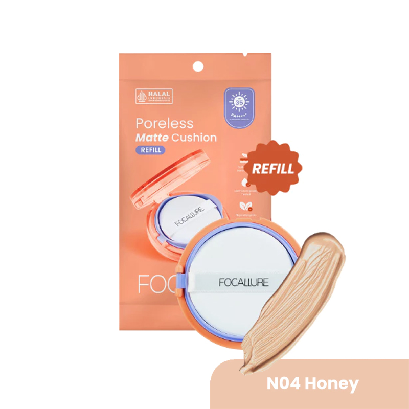 Focallure Refill Poreless Matte Cushion N04 Honey | Gogobli