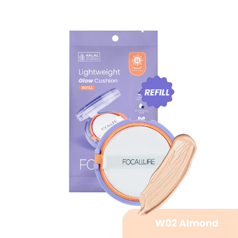 Focallure Refill Lightweight Glowing Cushion W02 Almond | Gogobli
