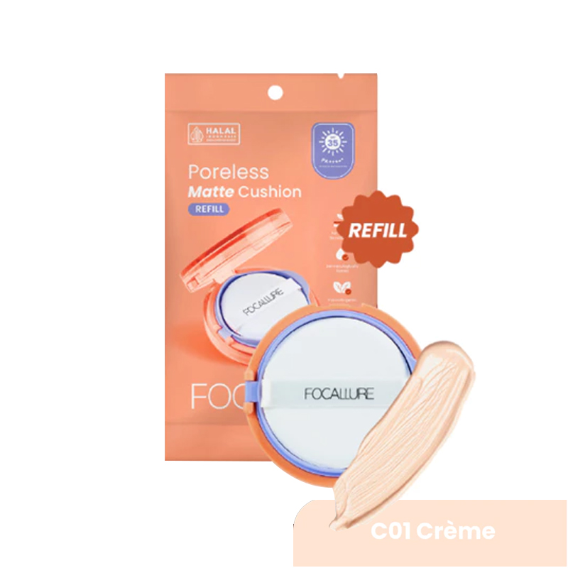 Focallure Refill Poreless Matte Cushion C01 Creme | Gogobli