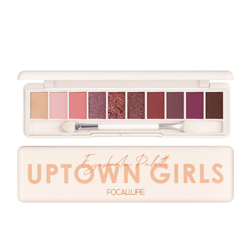 Focallure 10 Color Eyeshadow Palette FA-158 01 Whitered Rose 10gr | Gogobli