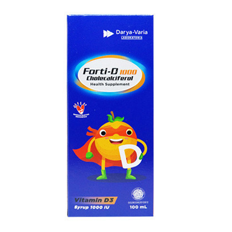 Forti-D 1000 IU Vitamin D3 Sirup Anak 100ml | Gogobli