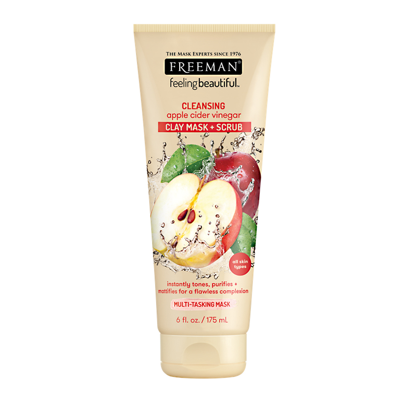 Freeman Clay Mask And Scrub Cleansing Apple Cider Vinegar 175ml | Gogobli