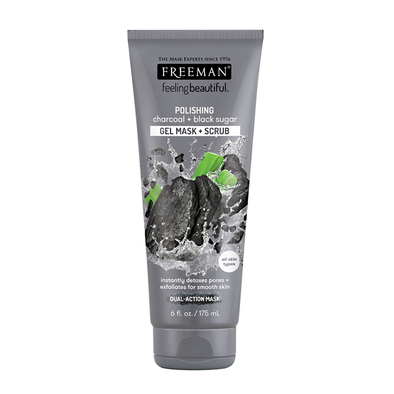 Freeman Gel Mask And Scrub Polishing Charcoal And Black Sugar 175ml | Gogobli