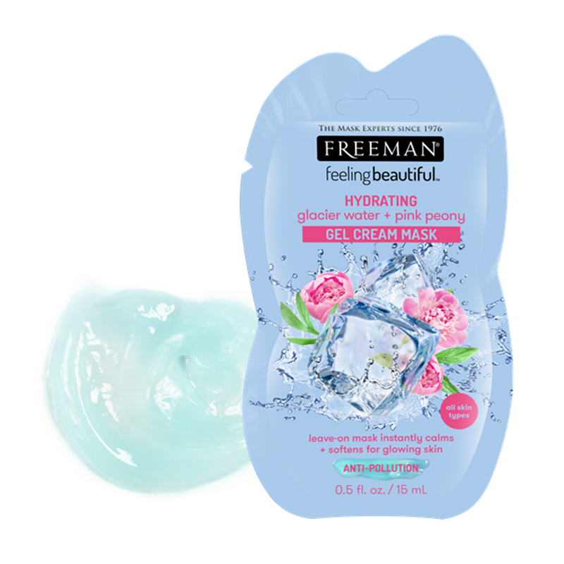 Freeman Gel Cream Mask Hydrating Glacier Water And Pink Peony (Sachet) 15ml | Gogobli