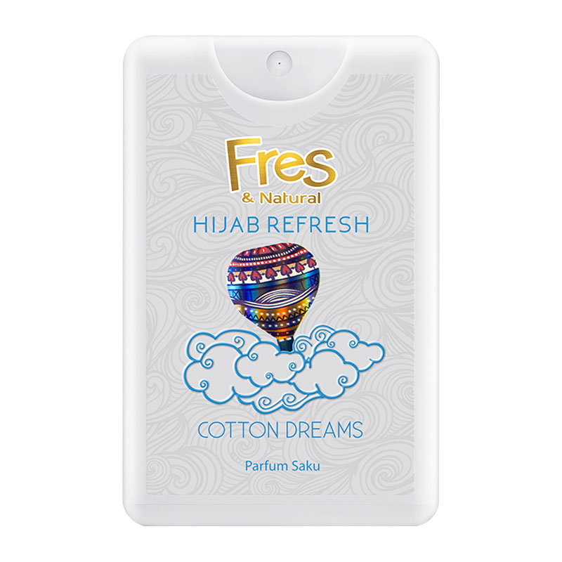 Fres & Natural Spray Cologne Hijab Refresh Parfum Saku Cotton Dreams 18ml | Gogobli