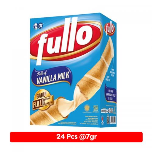 Fullo 500 Wafer Roll Vanilla Milk Box (24pcs @7gr) (ED: Feb 25) | Gogobli