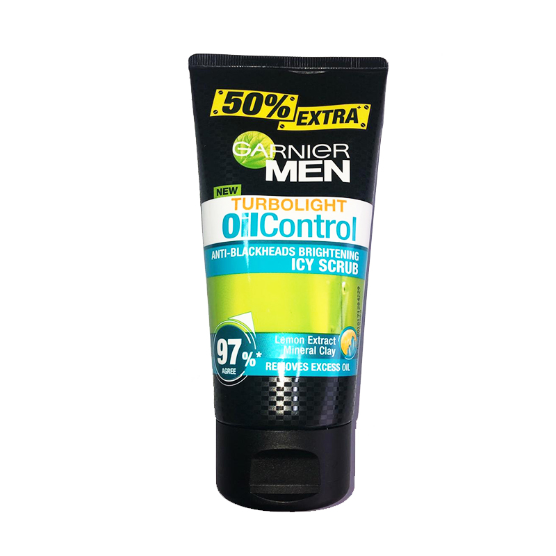 Garnier Men Turbo Light Oil Control Icy Scrub 150ml | Gogobli