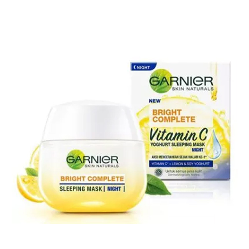 Garnier Bright Complete Vitamin C Yoghurt Sleeping Mask Night 50ml | Gogobli