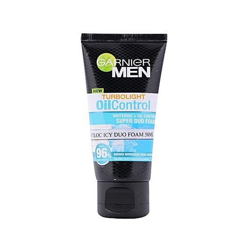 Garnier Men Turbo Light Oil Control Super Duo Foam 50ml | Gogobli