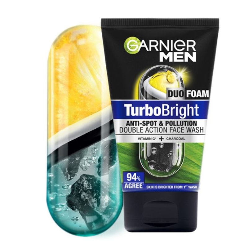 Garnier Men Power White Super Duo Foam 100ml | Gogobli