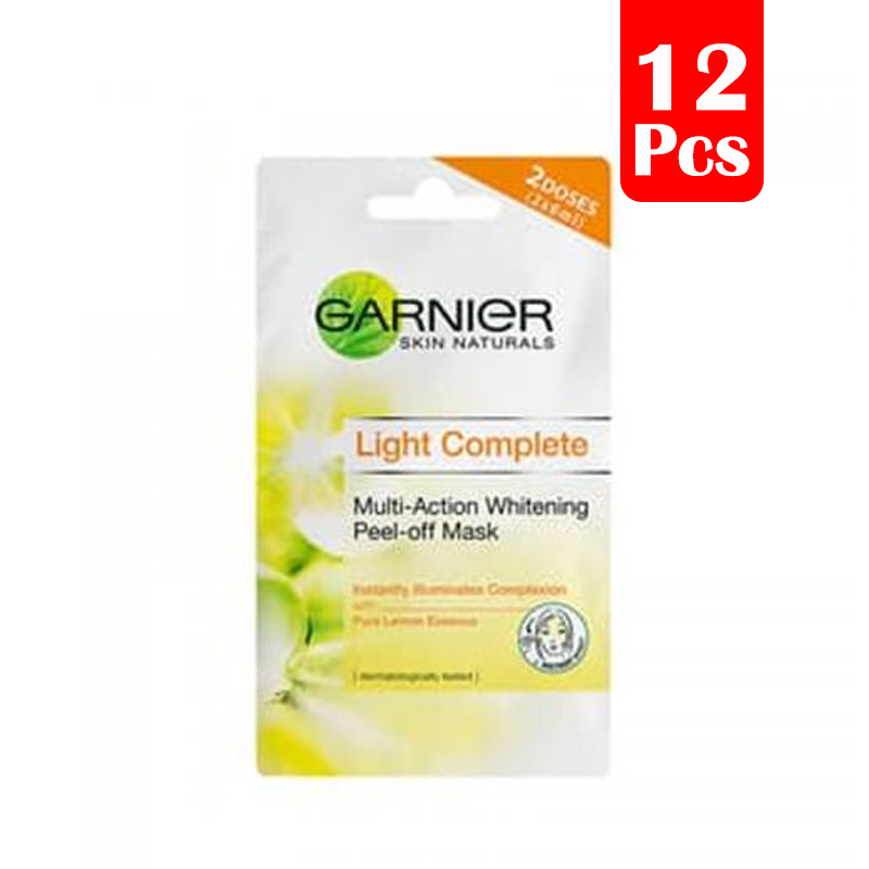 Garnier Light Complete Peel Of Mask 2x6ml (PAKET ISI 12pcs) | Gogobli
