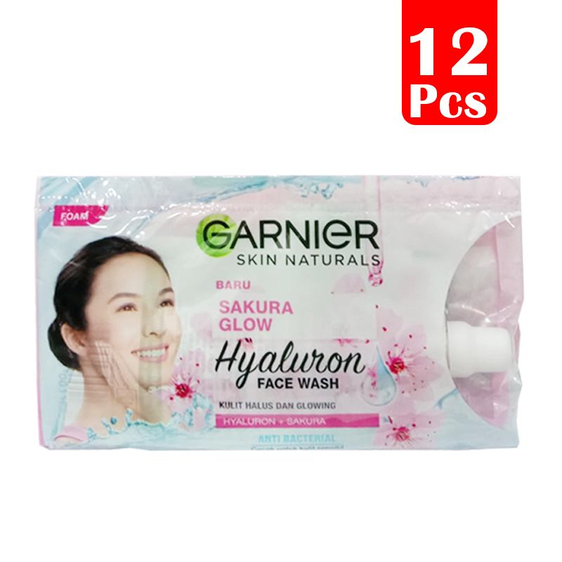 Garnier Sakura White Cleanser 9ml (PAKET ISI 12pcs) | Gogobli