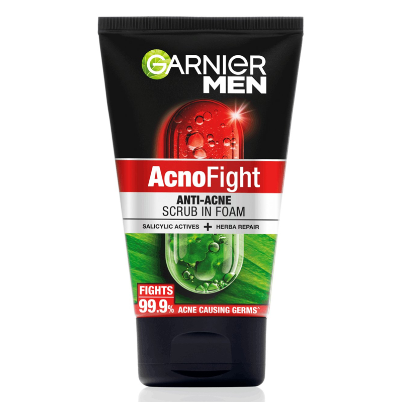 Garnier Men Acno Fight Wasabi Brightening Foam 100ml | Gogobli