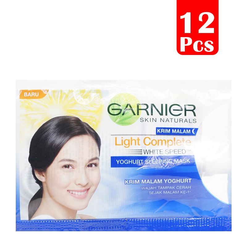 Garnier Light Complete Night Yoghurt 7ml (PAKET ISI 12pcs) | Gogobli