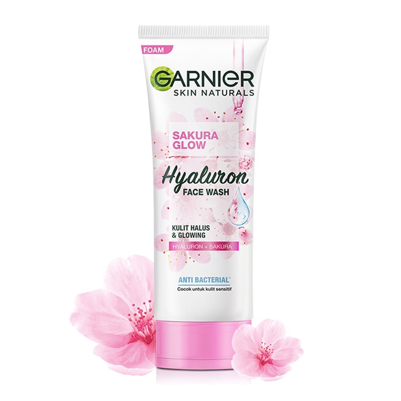 Garnier Sakura Glow Ceramide Face Wash 100ml | Gogobli