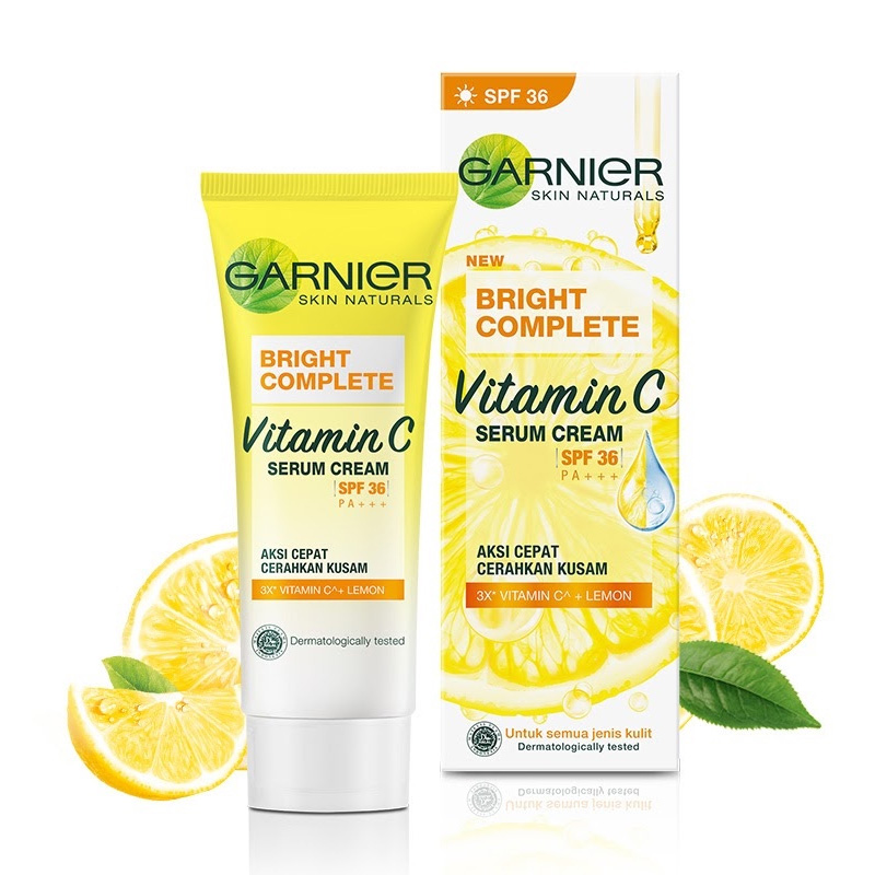 Garnier Bright Complete Vitamin C Serum Cream SPF36 20ml | Gogobli