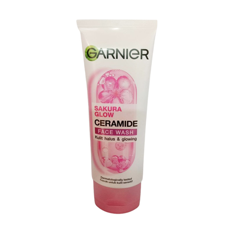 Garnier Sakura Glow Ceramide Face Wash 100ml | Gogobli